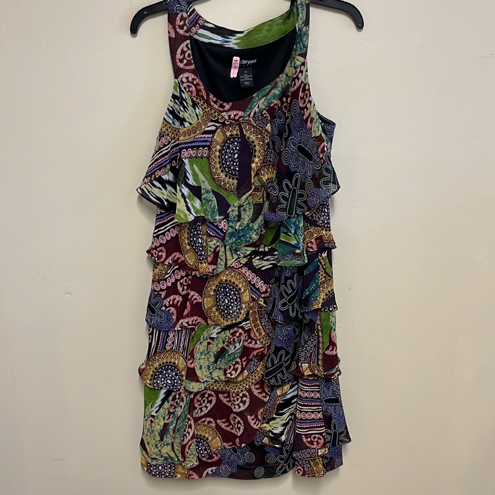 Lane Bryant Tiered Ruffle Sleeveless Dress